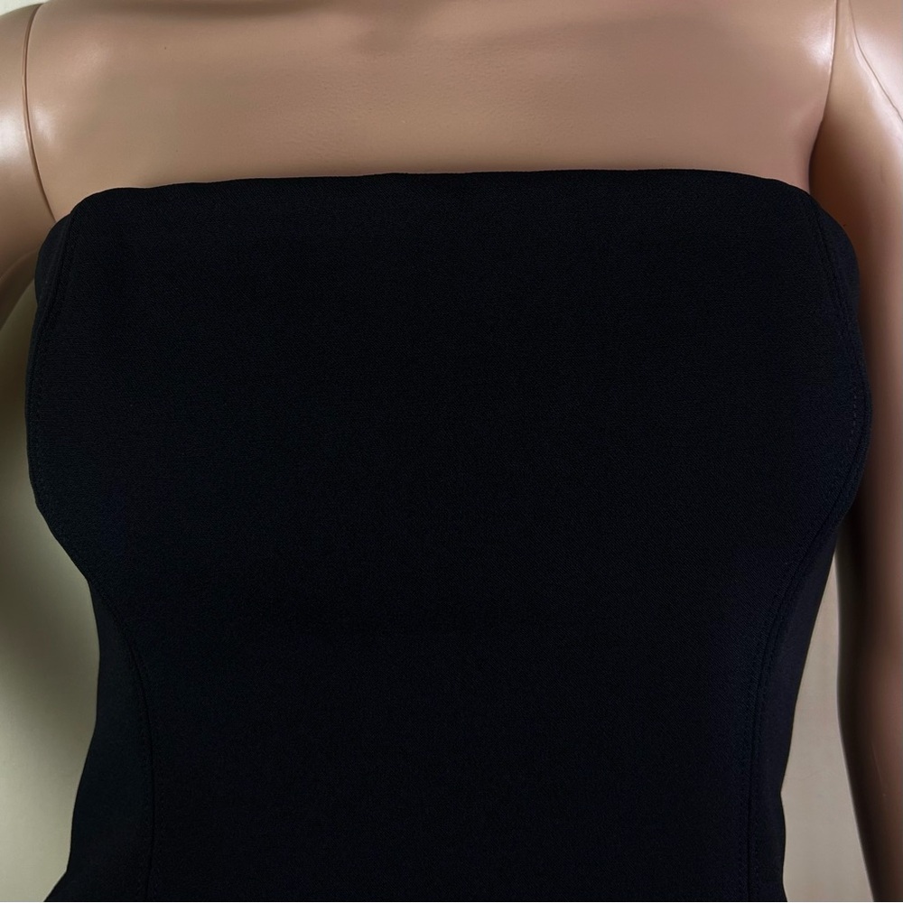 NEW VERONICA BEARD BLACK STRAPLESS TOP - Picture 4 of 11